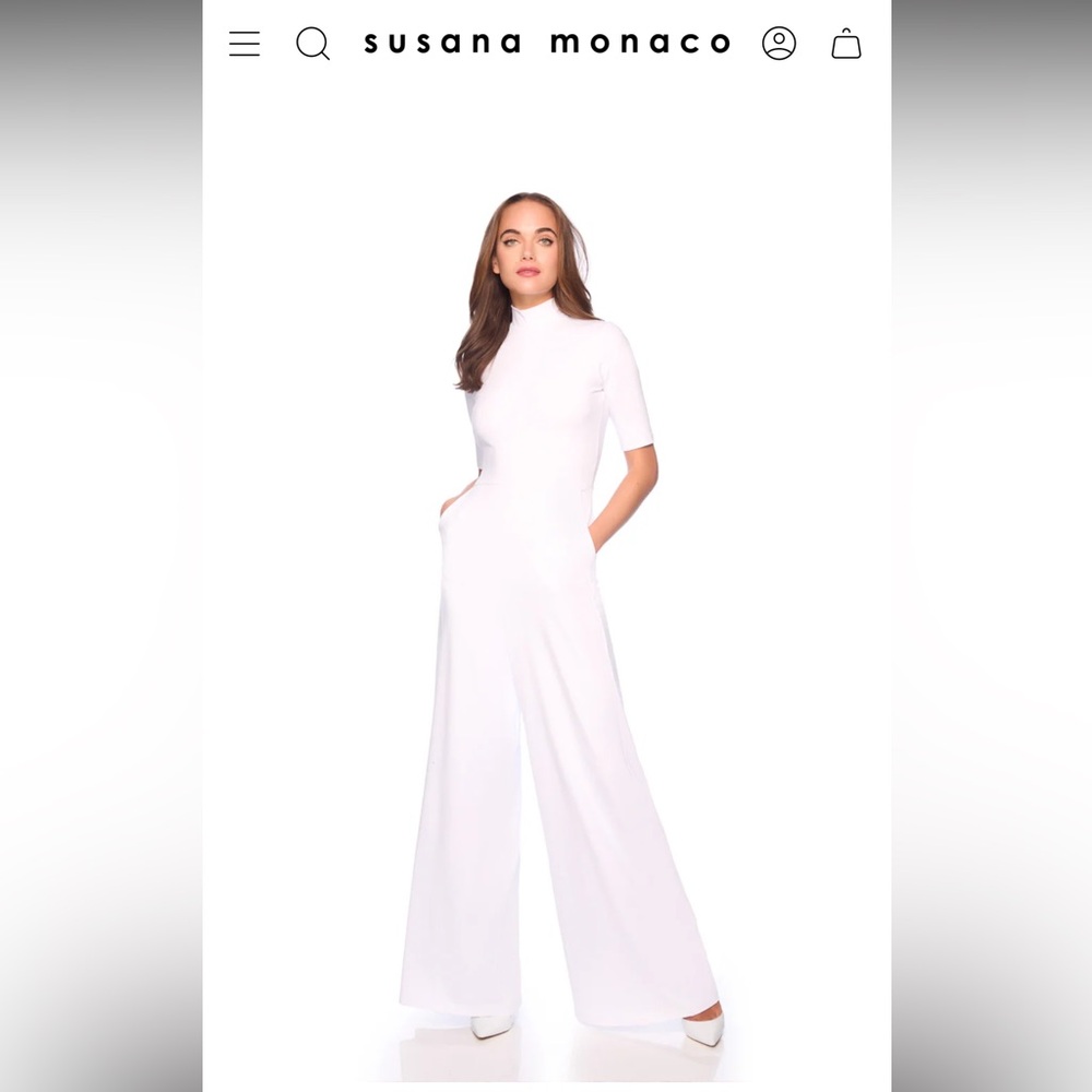 mock neck short sleeve jumpsuit